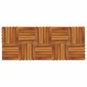 VidaXL Płytka Tarasowa 10 pcs Brązowy 30 x 30 cm Drewno Akacjowe