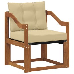 VidaXL Sofa na zewnątrz Drewno akacji i tekstylen Naturalny