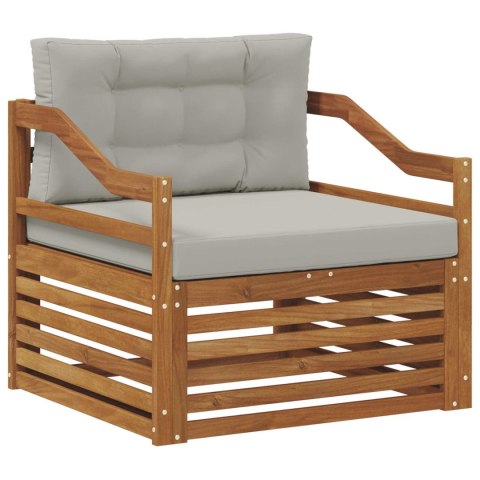 VidaXL Zestaw sof na zewnątrz Lite Drewno Akacji Naturalny