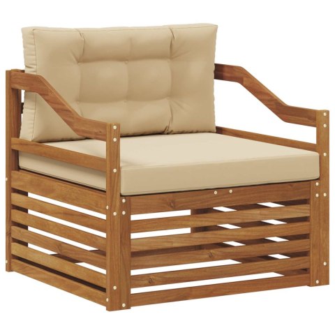 VidaXL Zestaw sof na zewnątrz Lite Drewno Akacji Naturalny