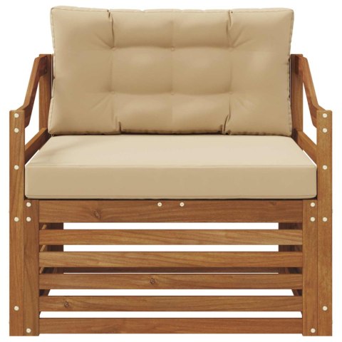 VidaXL Zestaw sof na zewnątrz Lite Drewno Akacji Naturalny