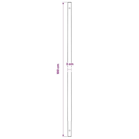 ŚWIDER GLEBOWY Z UCHWYTEM 100MM PRZEDŁUŻANY 9M STAL