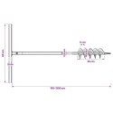 ŚWIDER GLEBOWY Z UCHWYTEM 100MM Z RURĄ PRZEDŁUŻAJĄCĄ 13M STAL