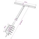 ŚWIDER GLEBOWY Z UCHWYTEM I RURĄ PRZEDŁUŻAJĄCĄ 5M 180MM STAL