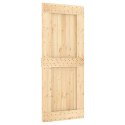 VidaXL Drzwi NARVIK Naturalny 85 x 210 cm Lite Drewno Sosnowe