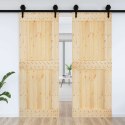 VidaXL Drzwi NARVIK Naturalny 85 x 210 cm Lite Drewno Sosnowe