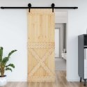 VidaXL Drzwi NARVIK Naturalny 85 x 210 cm Lite Drewno Sosnowe