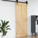 VidaXL Drzwi NARVIK Naturalny 95 x 210 cm Lite Drewno Sosnowe