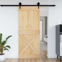 VidaXL Drzwi NARVIK Naturalny 95 x 210 cm Lite Drewno Sosnowe