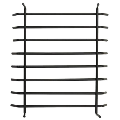PIECYK OGRODOWY KOMINEK TARASOWY Z POGRZEBACZEM 38X38X122 CM STALOWY CZARNY