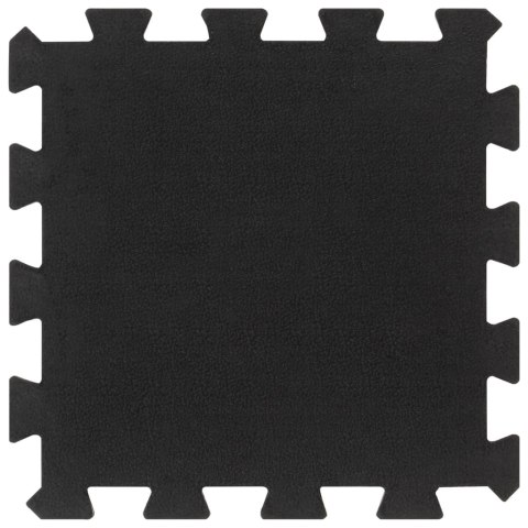 VidaXL Podłogowe maty gumowe, 9 szt., czarne, 16 mm, 30x30 cm