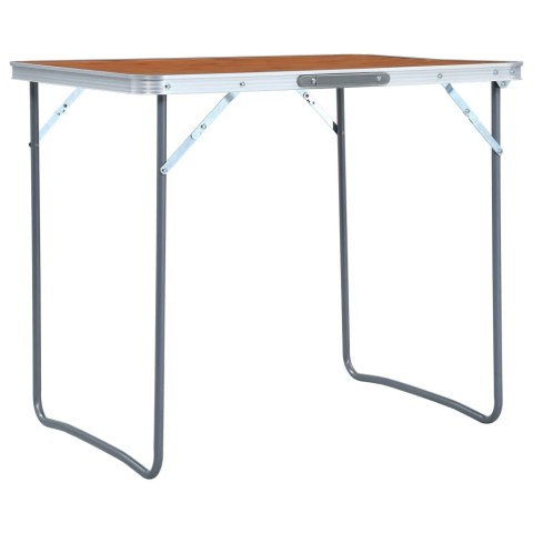 SKŁADANY STOLIK TURYSTYCZNY Z METALOWĄ RAMĄ 80X60CM