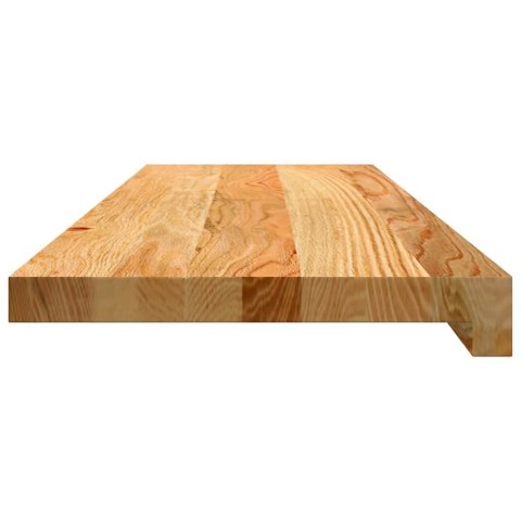 STOPNIE SCHODOWE 12 SZT. BRĄZOWE 80X25X2CM LITE DREWNO DĘBOWE