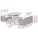 VidaXL Zestaw Sof na Ogród 8 pcs Beżowy polirattan