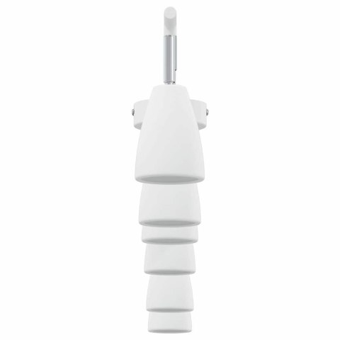 VidaXL Reflektor sufitowy Z reflektorami Biały 25.5 x 8 x 16 cm Metal