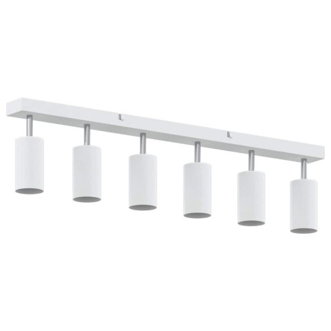 VidaXL Reflektor sufitowy Z reflektorami Biały 73 x 6 x 16 cm Metal