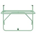 VidaXL Stół Wiszący na Balkon Miętowa zieleń 60 x 39 x 65 cm Stal