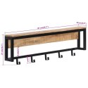 WIESZAK NA UBRANIA 87X10X27CM SUROWE DREWNO MANGO