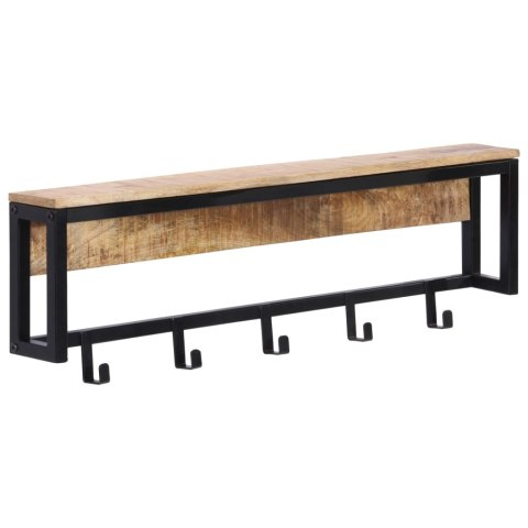 WIESZAK NA UBRANIA 87X10X27CM SUROWE DREWNO MANGO