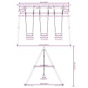 VidaXL Huśtawka ogrodowa z 3 siedziskami
