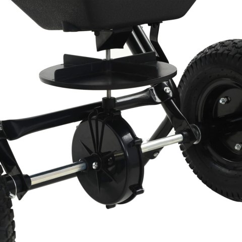 VidaXL Rozsiewacz do soli, pchany, PVC i stal, 45 L, 106 x 73 x 76 cm