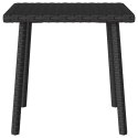 VidaXL Stolik kawowy ogrodowy prostokątny czarny 40x40x37cm polirattan