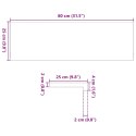 VidaXL Stopnie schodowe, 20 szt. brązowe 80x25x2cm lite drewno dębowe