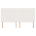 VidaXL Wezgłowie LED z paskami LED Kremowy 200 cm Tkanina sztruksowa