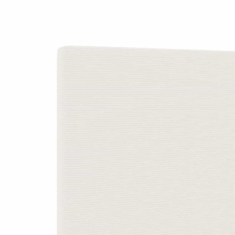 VidaXL Wezgłowie LED z paskami LED Kremowy 200 cm Tkanina sztruksowa