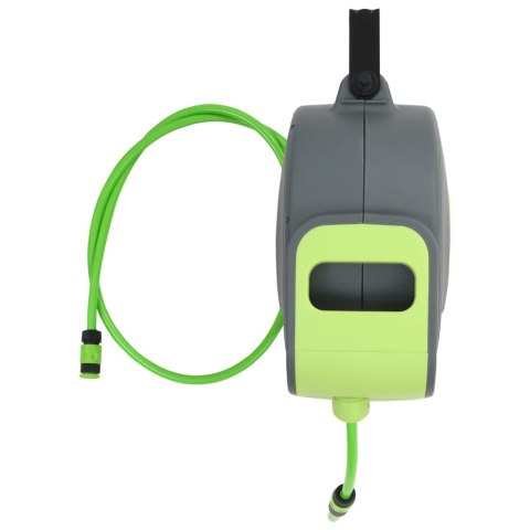 VidaXL Automatyczny bęben ścienny na wąż ogrodowy, zwijacz, 30+2 m