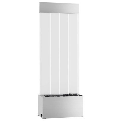 VidaXL Lampa wodna z LED RGB, stal nierdzewna i akryl, 110 cm