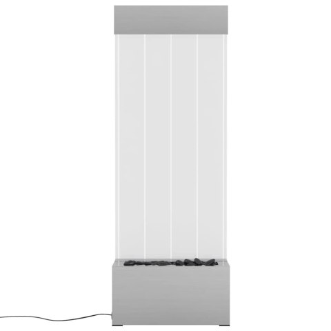 VidaXL Lampa wodna z LED RGB, stal nierdzewna i akryl, 110 cm