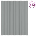 PANEL DACHOWY 12 EL. SZARY 60X45CM STAL GALWANIZOWANA