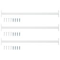 VidaXL Regulowany zabezpieczenie okienne 3 pcs Biały Stal