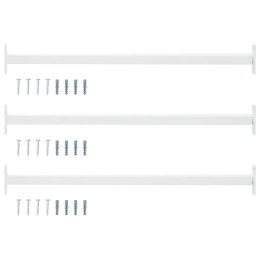 VidaXL Regulowany zabezpieczenie okienne 3 pcs Biały Stal