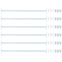 VidaXL Regulowany zabezpieczenie okienne 6 pcs Srebrny Stal
