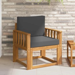 VidaXL Sofa na zewnątrz Lite drewno akacjowe i poliester Naturalny