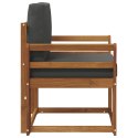 VidaXL Sofa na zewnątrz Lite drewno akacjowe i poliester Naturalny