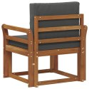 VidaXL Sofa na zewnątrz Lite drewno akacjowe i poliester Naturalny