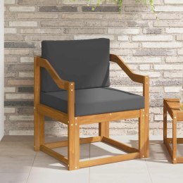 VidaXL Sofa na zewnątrz Lite drewno akacjowe i poliester Naturalny