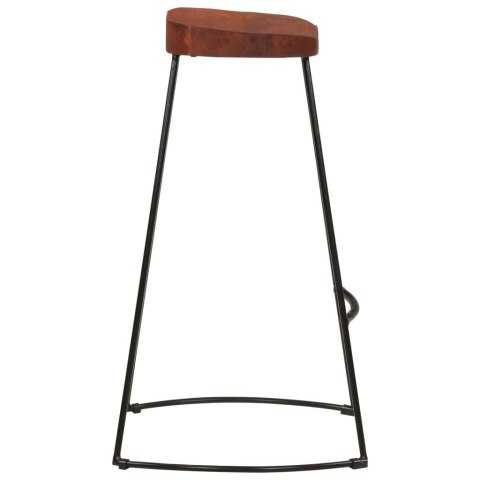 STOŁKI BAROWE GAVIN 2 SZT. 50X40X78CM LITE DREWNO MANGO