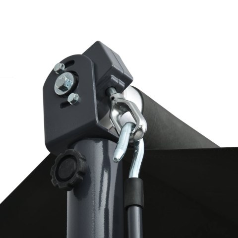 ZADASZENIE WOLNOSTOJĄCE ANTRACYT 300X300 CM OGRÓD PATIO TARAS OCHRONA UV WODA