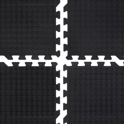 VidaXL Podłogowa mata gumowa, czarna, 12 mm, 90x120 cm