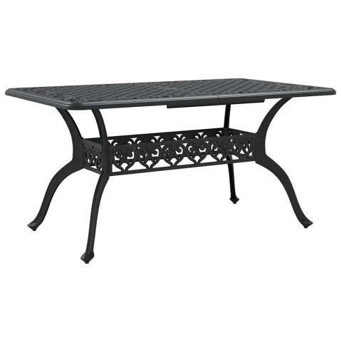 VidaXL 5-częściowy zestaw mebli ogrodowych, czarny, odlewane aluminium