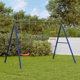 VidaXL Ogrodowy plac zabaw z huśtawką, trapezem i drabinką