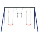 VidaXL Ogrodowy plac zabaw z huśtawkami i trapezem