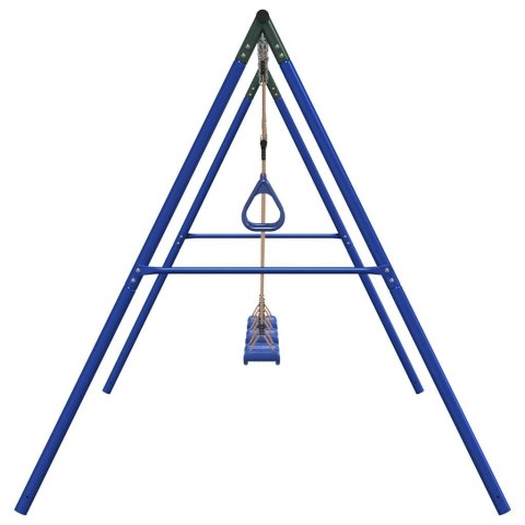 VidaXL Ogrodowy plac zabaw z huśtawkami i trapezem