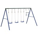 VidaXL Ogrodowy plac zabaw z huśtawkami i trapezem