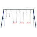 VidaXL Ogrodowy plac zabaw z huśtawkami i trapezem