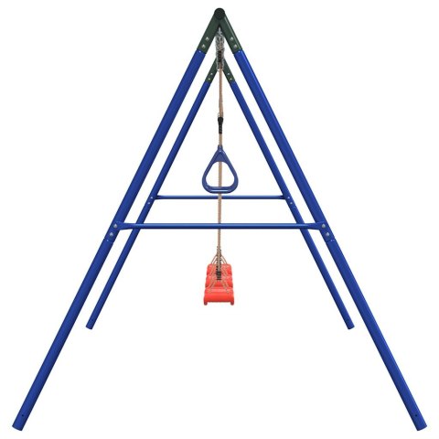 VidaXL Ogrodowy plac zabaw z huśtawkami i trapezem